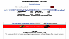 What Postcodefind.co.za website looked like in 2024 (1 year ago)