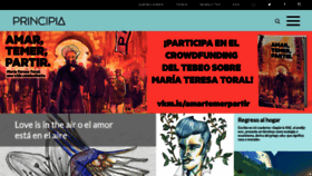 What Principia.io website looks like in 2024 