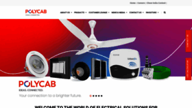 What Polycab.com website looks like in 2024 