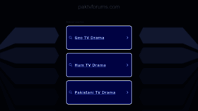 What Paktvforums.com website looks like in 2024 