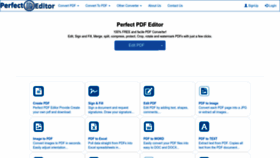 What Perfectpdfeditor.com website looks like in 2024 