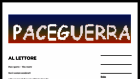 What Paceguerra.it website looks like in 2024 