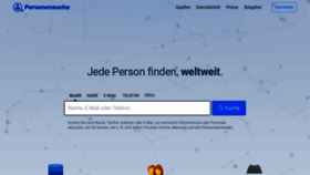 What Personensuche.de website looks like in 2024 