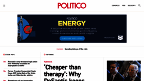 What Politico.com website looks like in 2024 