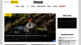 What Premiere.fr website looks like in 2024 