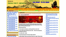 What Phongthuymenhly.com website looks like in 2024 