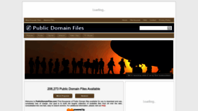 What Publicdomainfiles.com website looks like in 2024 