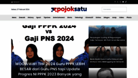 What Pojoksatu.id website looks like in 2024 