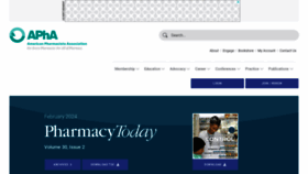 What Pharmacytoday.org website looks like in 2024 