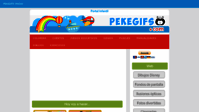 What Pekegifs.com website looks like in 2024 