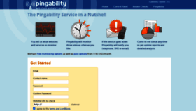 What Pingability.com website looks like in 2024 