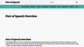 What Partofspeech.org website looks like in 2024 