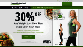 What Personaltrainerfood.com website looks like in 2024 