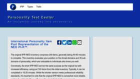What Personalitytest.net website looks like in 2024 