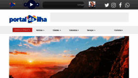 What Portaldailha.com.br website looks like in 2024 