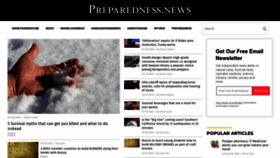 What Preparedness.news website looks like in 2024 