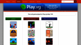 What Play.vg website looked like in 2024 (1 year ago)