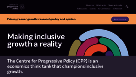 What Progressive-policy.net website looks like in 2024 