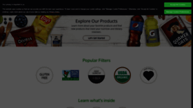 What Pepsicobeveragefacts.com website looks like in 2024 