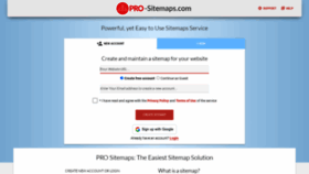 What Pro-sitemaps.com website looked like in 2024 (1 year ago)