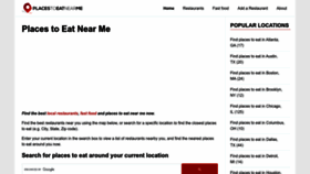 What Places-to-eat-near-me.com website looks like in 2024 