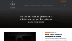 What Prison-insider.com website looks like in 2024 