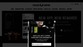 What Presscoffee.com website looks like in 2024 