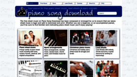 What Pianosongdownload.com website looks like in 2024 