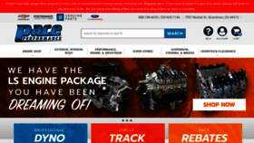 What Paceperformance.com website looks like in 2024 