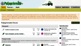 What Poljoprivredni-forum.com website looks like in 2024 