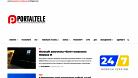 What Portaltele.com.ua website looks like in 2024 