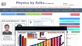 What Physicsbyfiziks.com website looks like in 2024 