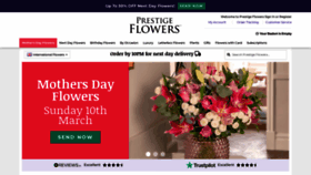 What Prestigeflowers.co.uk website looks like in 2024 