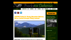 What Predatordefense.org website looks like in 2024 