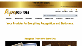 What Paperdirect.com website looks like in 2024 