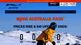 What Perisher.com.au website looks like in 2024 