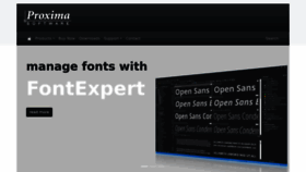 What Proximasoftware.com website looked like in 2024 (1 year ago)