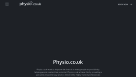 What Physio.co.uk website looks like in 2024 