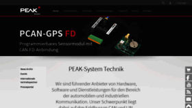 What Peak-system.com website looks like in 2024 