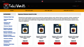 What Pokevault.com website looks like in 2024 