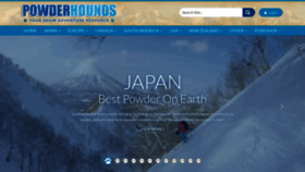 What Powderhounds.com website looks like in 2024 