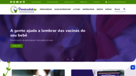 What Prematuridade.com website looks like in 2024 