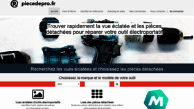 What Piecedepro.fr website looks like in 2024 