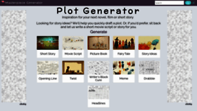 What Plot-generator.org.uk website looks like in 2024 