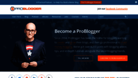 What Problogger.net website looks like in 2024 