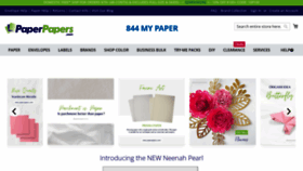 What Paperpapers.com website looks like in 2024 