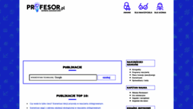 What Profesor.pl website looked like in 2024 (2 years ago)