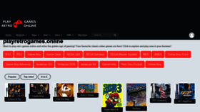 What Playretrogames.online website looks like in 2024 