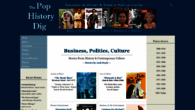 What Pophistorydig.com website looks like in 2024 