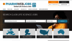 What Pharmiweb.jobs website looks like in 2024 